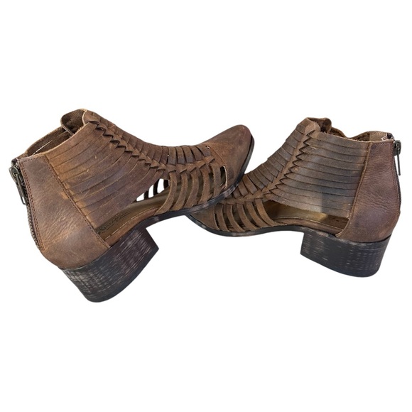 NEW Sbicca Vintage Collection Brown Leather Ankle Boots - Picture 6 of 9